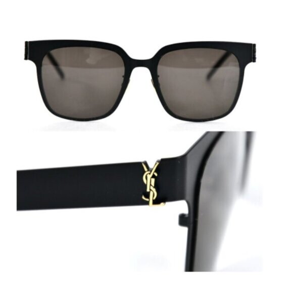 NIB Authentic Saint Laurent Grey Square Ladies Sunglasses SL M41 - Picture 3 of 6